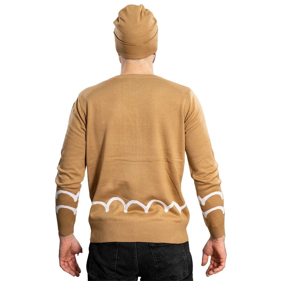 I Am Ginger Bread Man Halloween Juegos con disfraces Feo Navidad Suéter y Sombrero Conjunto Foto 2 de 4