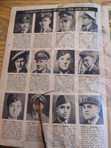 Lote de 3 publicaciones canadienses de la Segunda Guerra Mundial noviembre de 1942 efímeras - Imagen 7 de 8