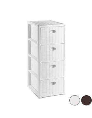 KREHER Schubladenwagen Rollwagen Schubladenschrank Schrank Badschrank Badregal Rattan