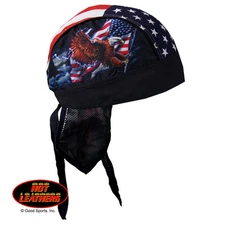 USA American Flag & Eagle Durag Head Wrap Bandanna Sweatband Lined Free Shipping