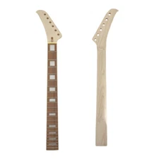 Left-Handed Maple Guitar Neck 22 Frets 25.5 inch Rosewood Fretboard Bolt on heel