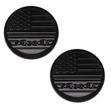 Black USA Flag 4x4 Off-road Sports Car Trunk Fender Badge Decal Emblem Sticker