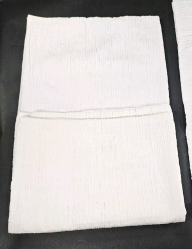 Pottery Barn White Textured Cotton Linen Pillow Case Beck Ruched Sham Set (4) - Picture 5 of 16