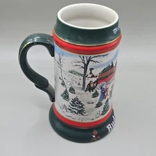 Anheuser Busch Budweiser "The Season's Best" 1991 Holiday Mug BEER Stein -EX