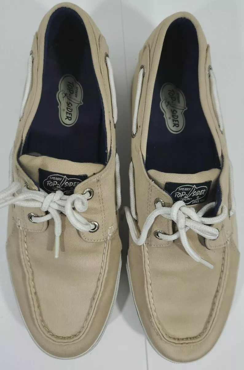 Sperry canvas hotsell boat shoes mens