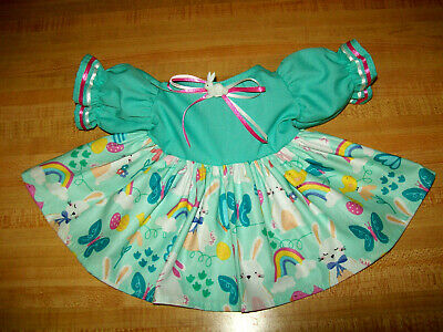 EASTER BUNNY RABBIT EGGS DRESS SUNDRESS W/ RUFFLES for 16-18" CPK Cabbage Patch