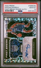 KEEGAN MURRAY AUTO RC 2022-23 PANINI PRIZM FAST BREAK ROOKIE PSA 10 GEM MINT 🔥