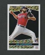 2021 Topps Chrome Update Ian Anderson Rookie Black Gold #BGC-30 Atlanta Braves
