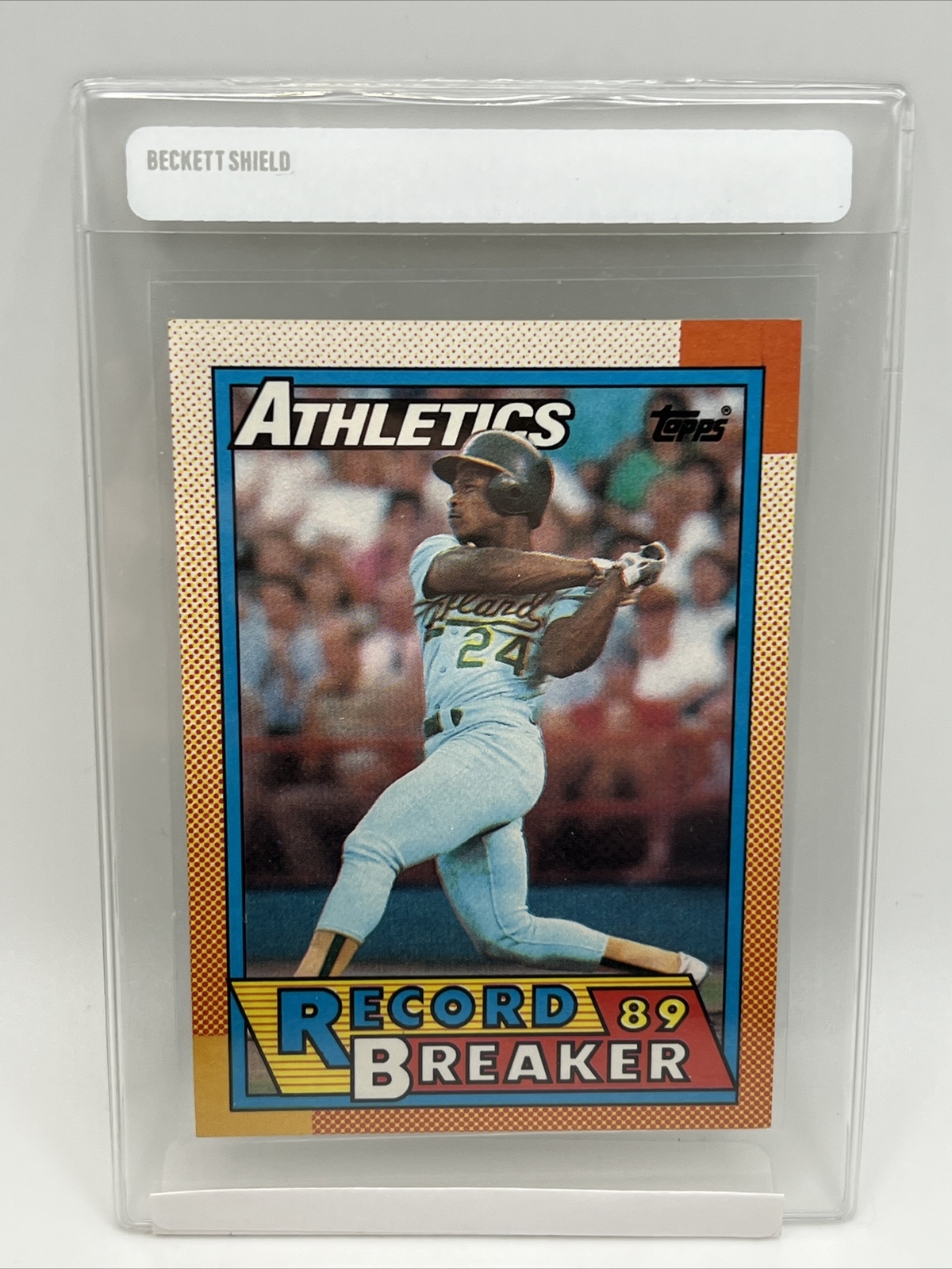 1990 Topps Baseball Card Rickey Henderson #7 Mint FREE SHIPPING