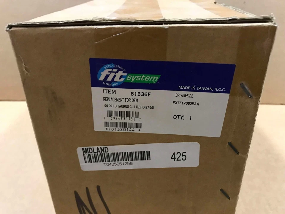 System Driver Side Mirror For 1996-1999 Ford Taurus - Image 3 of 4