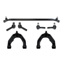 New 7 Pc Kit for Nissan Frontier Xterra Upper Control Arms Tie Rods Center Link