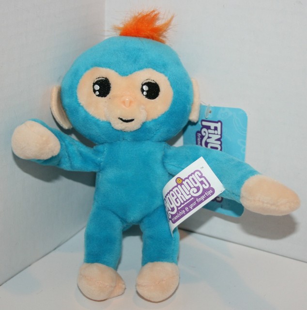 NWT Fingerlings Blue Monkey Plush Stuffed Toy 6" eBay
