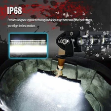 7/14/20/50'' Single Row LED Light Bar Spot Flood Driving Offroad Truck SUV ATV