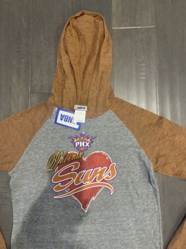 T-shirt à manches longues Phoenix Suns sweat à capuche NBA pour femme taille PETITE - Photo 1/3