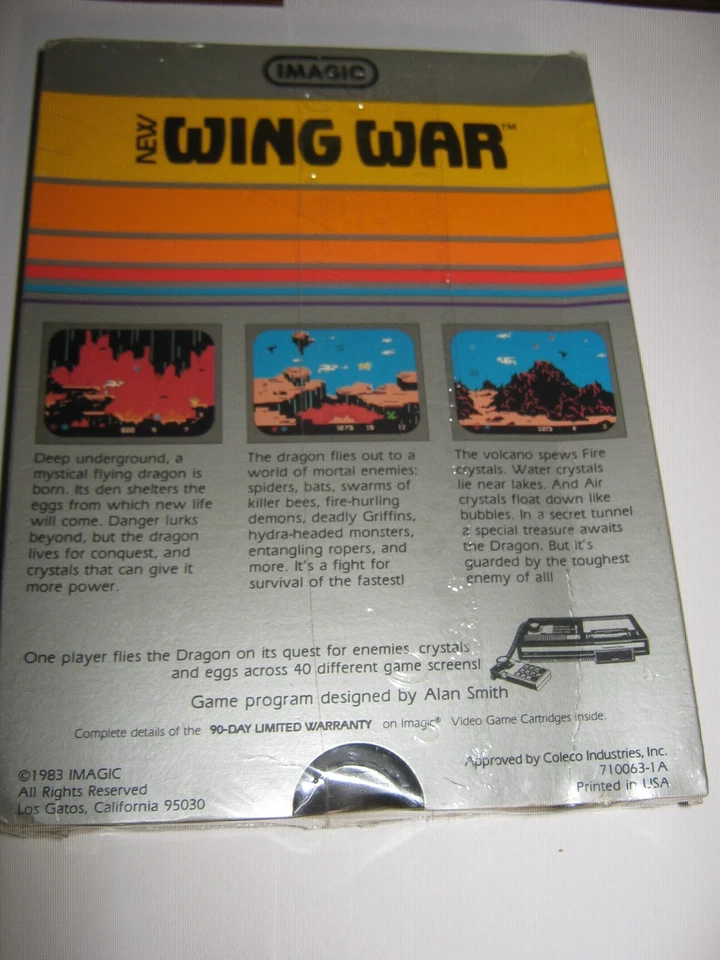 IMAGIC Wing War (Colecovision,1983) New Sealed Rare - Image 2 of 4