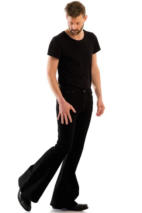 Comycom Herren Jeans Schlaghose »STAR BLACK BLACK« - Bild 3 von 4