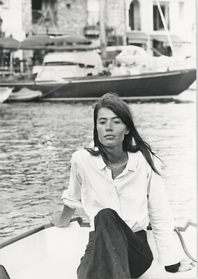 Original Foto Françoise Hardy Port Grimaud 1970
