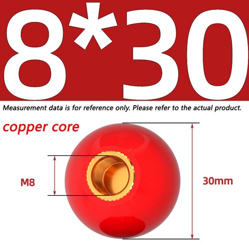 M4-M12 Threaded Insert Bakelite Plastic Ball Machine Handle Knob Ball Dia16-50mm - Foto 13 di 35