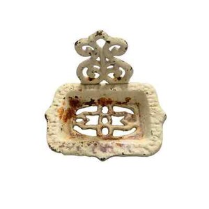 Antique Cast Iron Soap Dish // Shabby Industrial Home Bathroom Kitchen
