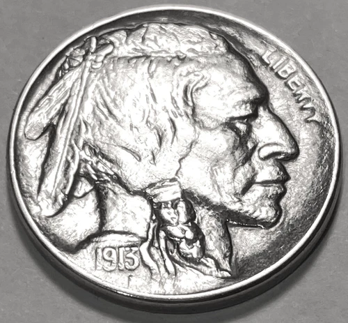 1913 D Type 1 Buffalo Nickel  * Gem BU *