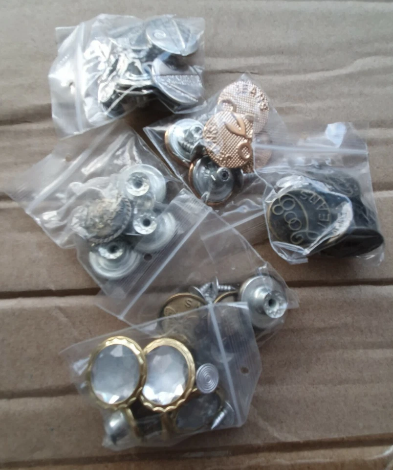 5x 20mm Hammer on Jeans Tack Buttons Various Designs & Colours UK Seller FreeP&P - Image 2 of 2