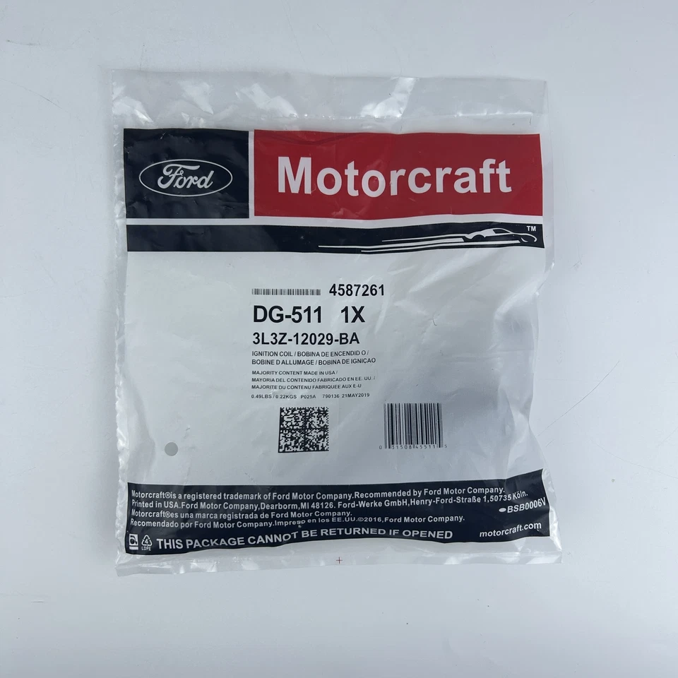 8pcs Motorcraft Ignition Coils DG-511 Fit for 2004-08 Ford F150 Expedition Foto 3 de 4