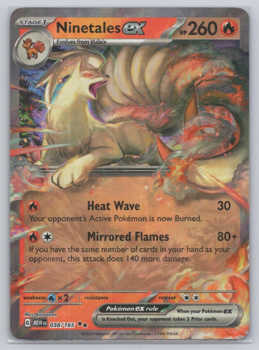 Pokemon TCG - Ninetales ex - 038/165 - Scarlet and Violet 151