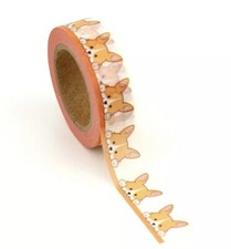 Corgi Dog Cute Animal Washi Paper Tape Scrapbooking