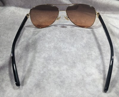 Coach Horse And Carriage Light Gold And Black Aviator Sunglasses Coach Horse And Carriage Light Gold And Black Aviator  main image 4