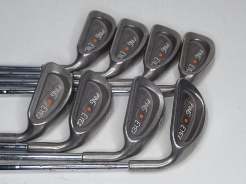Ping Eye 2 Orange Dot Golf Club Iron Set 3-W Stiff Flex Steel Shaft RH Karsten