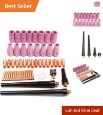 53pcs TIG Welding Kit Alumina Nozzles Collets Body Torch Accessories