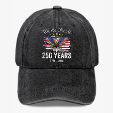 We The People 250 Years Hat 1776-2026 Patriotic USA Anniversary Cap Unisex