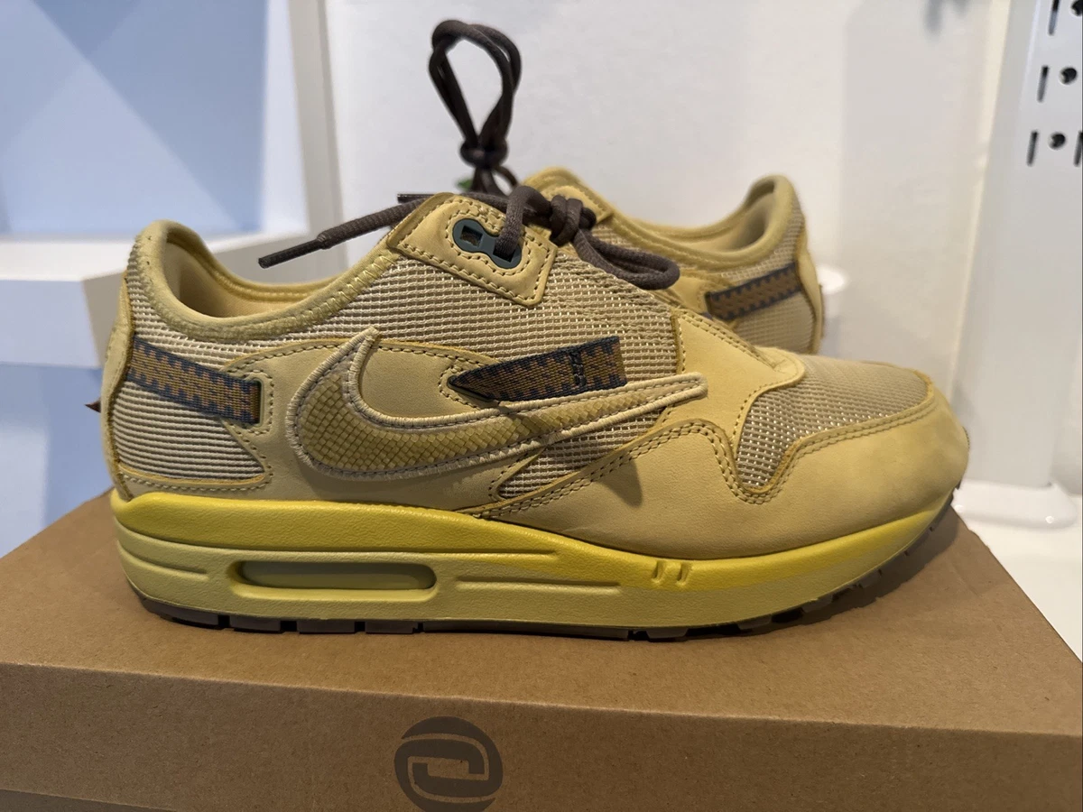 Nike Air Max 1 x Travis Scott Saturn Gold for Sale | Authenticity