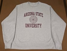 Vintage Y2K Arizona State ASU Champion Reverse Weave Crewneck Sweatshirt Sz L
