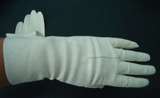RARE-50s  LAVABILE P.D. 76 Gloves USA Women's Soft Leather White Size 6 1/2