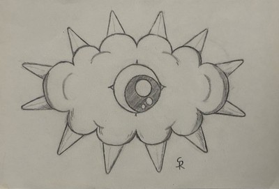 Kracko Kirby (5.5x8.5 In) Original Art by R.S.
