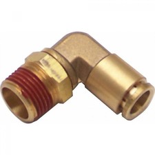 38 Npt Male To 38 Push Tube Elbow Air Fitting 2 Din 9 Inch Auto A Body