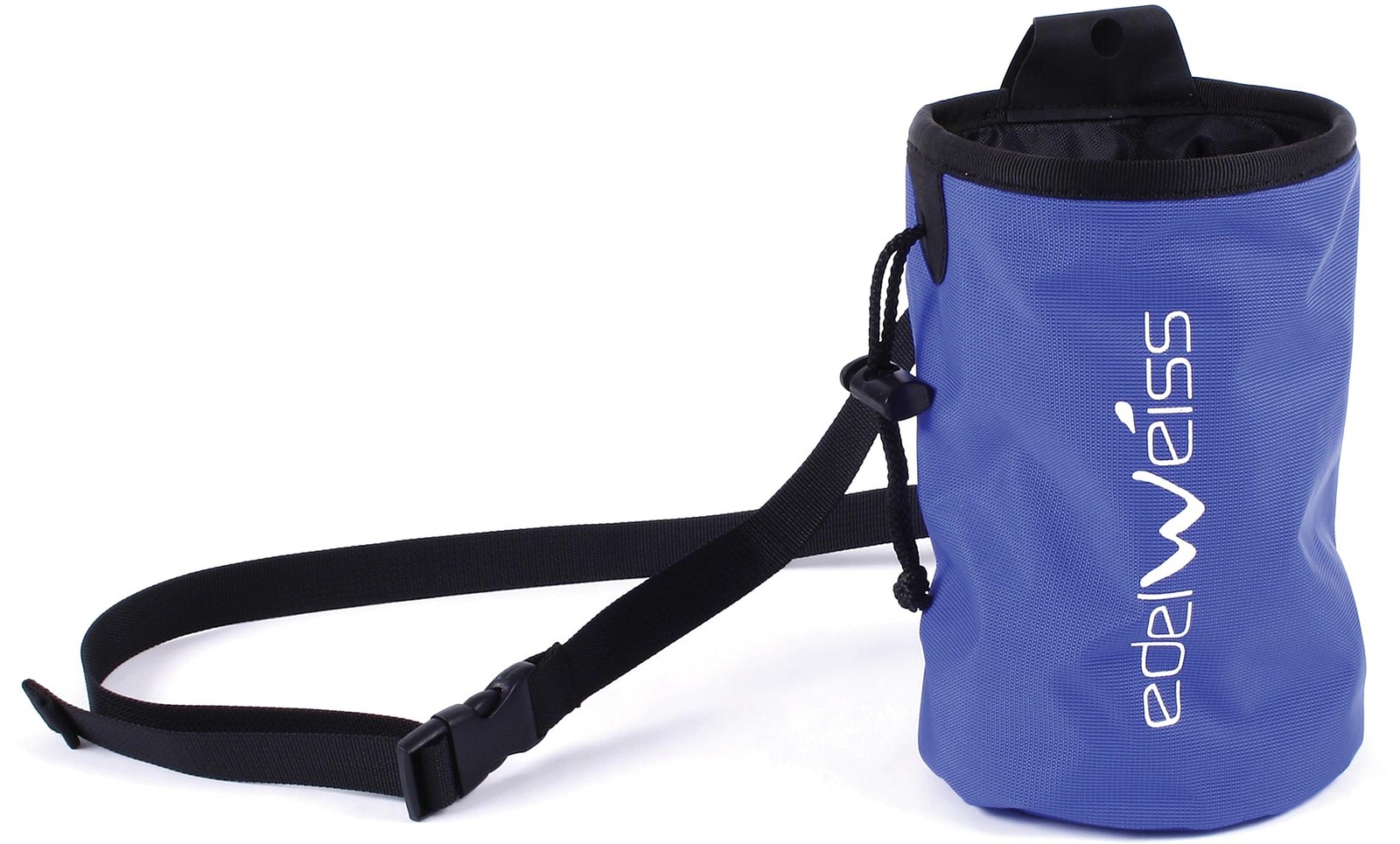 Edelweiss Blue Chalk Bag with Fleece Lining - Brush Holder | Climbing