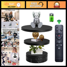 3-in-1 Motorized Rotating Display Stand, 360  Turntable for Photography, Max 22l
