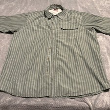 Wrangler Shirt Mens XL Green Plaid Premium Quality Short Sleeve Pocket Button Up