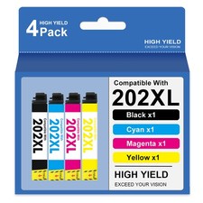 4-PK 202XL T202 202 XL Ink Cartridge for Epson WorkForce WF-2860 XP-5100 Printer