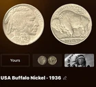 1936 Buffalo Nickel R21