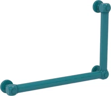 NEW Allied Brass Cube Design Smooth 90 deg Right Hand Grab Bar Glokzin Teal 