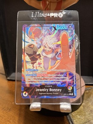 One Piece TCG Jewelry Bonney EB04-001 Leader Alt Art Holo English