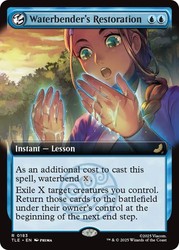 Waterbender's Restoration (Extended Art) #183 Foil - Avatar: The Last Airbender