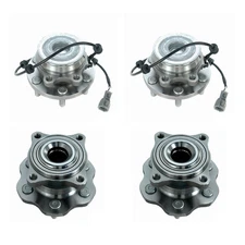 Timken Front & Rear Wheel Bearing & Hub Kit for Nissan Pathfinder RWD 2005-2012