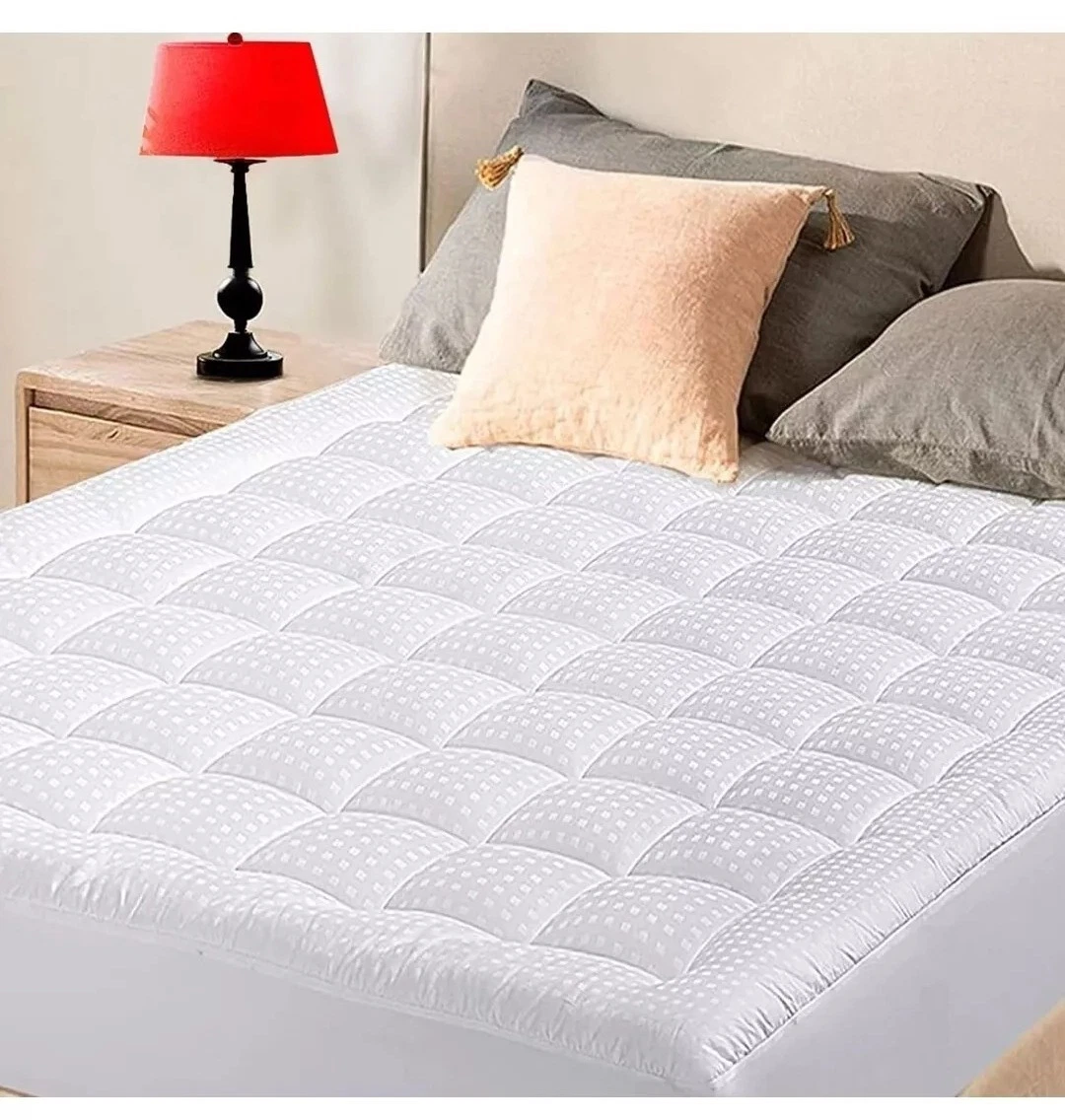 Cooling Mattress Cover 300TC Down Alternative Pillow Fitted Mattress 135×190cm