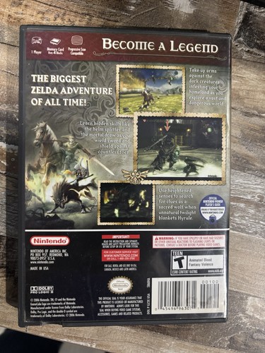 The Legend of Zelda: Twilight Princess GameCube Disc, Case & Manual - Picture 2 of 6