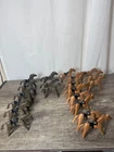 Vintage 1974 Geobra Playmobil Lot Of 19 Horses Brown  and Tan w/ Saddles