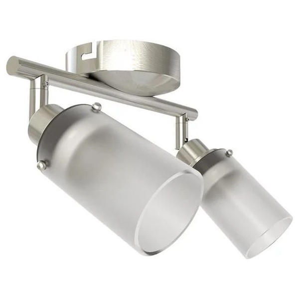 LED Wandlampe Deckenleuchte Tuub Nickel GebüRstet 2 X 15W Warmweiß Schwenkbar-image